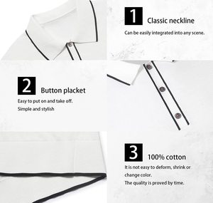 New Arrival Wholesale Custom Logo Men's Long Sleeve Polo Shirt For Worker Clothes Men <b>T</b> Shirt Casual Polo Shirts For Men - Product Image 3
