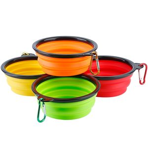 Set di 4 Ciotole Pieghevoli in Silicone Senza BPA per Cani e Gatti, Ideali per Viaggi - Product Image 1