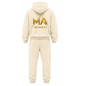 Mudassar para Hombre, Chándal de 480 g/m², 100% Algodón, con Capucha, Cordón Ajustable, Ropa Casual, Logotipo con Estampado Dorado, Transpirable - Product Image 5