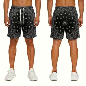 <b>Abstract</b> Pattern Sublimation Mesh Athletic Shorts Lightweight Breathable Polyester Casual Sports Apparel - Product Image 6