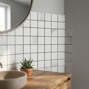 Carreaux de mur de dosseret en porcelaine mosaïque noire antique Dernier motif Diamant Carré Hexagonal Forme ronde Splashback - Product Image 3