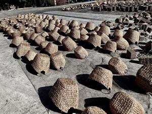 Cesta de algas marinas redonda plegable al por mayor con asas, almacenamiento práctico, utensilios de cocina, accesorios para el hogar, plástico tejido a mano para PC - Product Image 6