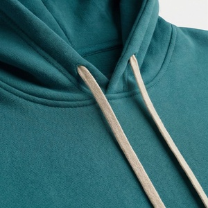 Ensemble de survêtement décontracté pour homme, vert sarcelle, à capuche, imprimé géométrique, manches longues, 100 % coton, poids moyen, pour l'automne - Product Image 4