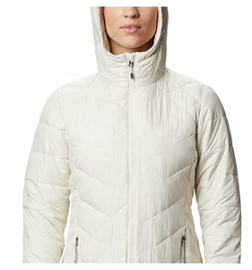 Chaqueta de Invierno para Mujer, Estilo Ecuestre, Acolchada, con Cuello Alto, Manga Larga, Transpirable, con Patrón Geométrico, SHORT SIGN - Product Image 2