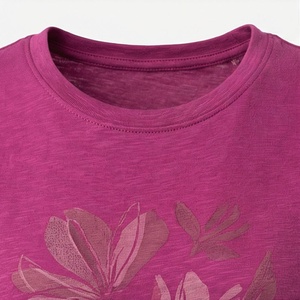 T-shirt personnalisé en coton épais délavé à l'acide pour femme, coupe oversize, couleur personnalisée, style vintage, streetwear - Product Image 4