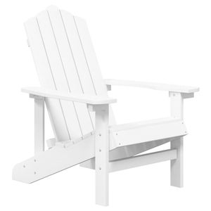HDPE bianco Adirondack sedia con tavolo per Patio comodo Set di mobili da esterno - Product Image 3