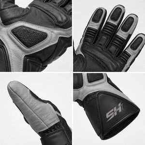 Hard Shell <b>Knuckle</b> Protector Motorbike <b>Gloves</b> Breathable Wear Resistant Non Slip Hook And Loop Closure Bike Riding <b>Gloves</b> - Product Image 3