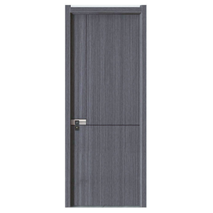 Puerta de PVC con Chapa de Madera WPC de Alta Calidad, Diseño Minimalista, Acabado Impermeable, para Interiores, Dormitorio, Comedor, Villa, Entrada, ODM/OEM - Product Image 1