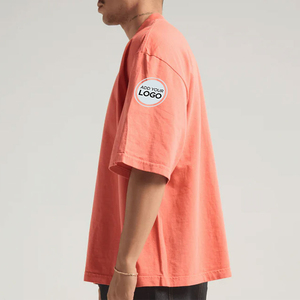 เสื้อยืดโอเวอร์ไซส์ผ้าฝ้าย 100% หนานุ่ม สั่งทำได้ตามต้องการ ขายส่ง ทรงปกติ ซักแบบวินเทจ รับสกรีนโลโก้ - Product Image 1