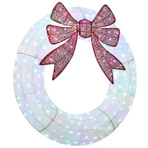 Ghirlanda Natalizia in PVC Personalizzabile con Luci Dorate e Bianche, Decorazione per la Casa, Spedizioni nei Giorni Feriali - Product Image 3