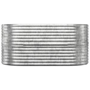 Macetas y jardineras elevadas de acero plateado con recubrimiento en polvo, grandes y duraderas - Product Image 3