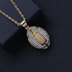 Collar con Colgante SN256 Hecho de Acero Inoxidable, Joyería Hip Hop - Product Image 4