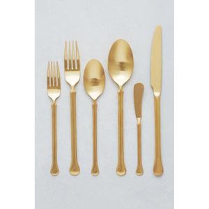 New Designer Luxury Cutlery Set <b>Gold</b> Polished Flatware Chopstick Round Style Handle <b>Vintage</b> Stainless Steel Utensils - Product Image 3