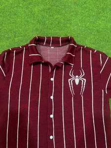 ผ้าฝ้ายพรีเมียม 100% สำหรับเสื้อเชิ้ต ปิเก้ แขนสั้น ทรงทางการ คอปกคลาสสิก กันยับ สวมใส่สบาย ทรงพอดีตัว ลายพิมพ์สำหรับใส่ทุกวัน - Product Image 2