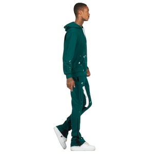 Nuevo Conjunto Deportivo Personalizado para Hombre 2025 con Sudadera con Capucha y Pantalones Acampanados, Chándal de 2 Piezas de Alta Calidad con Logotipo para Hombre - Product Image 3