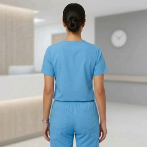 Wholesale Eco-Friendly 94% Polyester 6% Spandex Stretch Woven Fabric for <b>Women's</b> Hospital Scrubs - Product Image 2