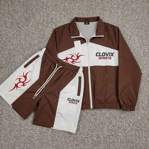 Conjunto de Chaqueta y Pantalones Cortavientos de Moda para Hombre, Traje Deportivo Ligero para Correr y Entrenar al Aire Libre, Cortavientos Deportivo Personalizado - Product Image 3