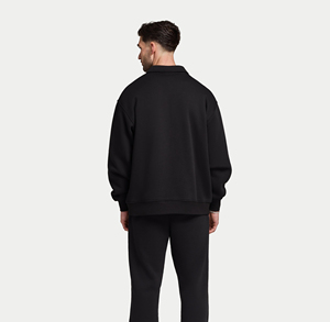 Sudadera de Lujo con Logotipo Personalizado, Sudadera Gruesa de Cuello Alto con Cierre de Cremallera para Hombre - Product Image 5