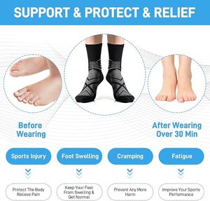 Calcetines Deportivos Transpirables para Hombre, Diseño Geométrico, para Correr, Baloncesto, Verano, Nailon/Algodón - Product Image 5