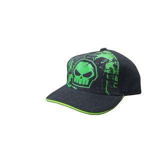 Casquette à 5 panneaux bicolore noire avec logo brodé 3D personnalisé, faible MOQ, 100% coton, large bord, réglable, baseball, sport, fête - Product Image 4