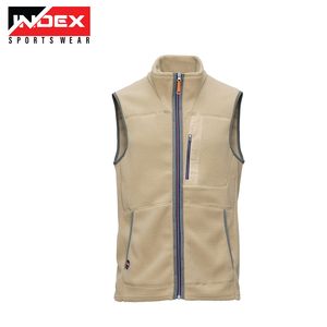 <b>Men</b> Puller Fleece <b>Vest</b> Warm Sleeveless Jacket Zipper Closure Soft Fabric Winter Outdoor <b>Gym</b> Sportswear <b>Vest</b> - Product Image 3