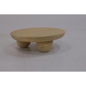 Minimalist Wooden Coffee <b>Table</b> With <b>Round</b> <b>Top</b> And Ball Legs Modern Living Room Furniture Handmade Design - Product Image 6