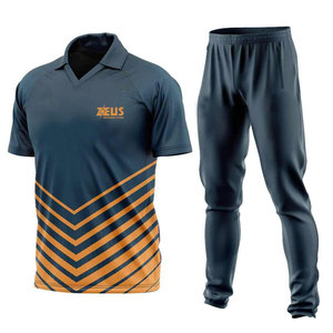 Uniformes de críquet de diferentes estilos y colores personalizados, 100% poliéster, conjuntos de uniformes de críquet para venta en línea - Product Image 1