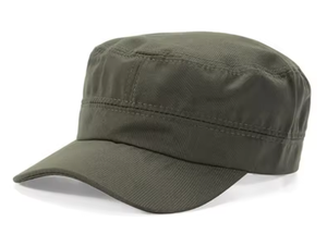 Classic Cadet Patrol Cap Unisex Adjustable Vintage Military Style <b>Flat</b> <b>Hat</b> 3D Embroidery Washed Breathable Waterproof - Product Image 5