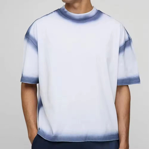 T-shirt Homme 100% Coton Coupe Oversize Manches Courtes Col Rond Imprimé Logo Tissu Éponge Style Urbain Quotidien Grande Vente - Product Image 4