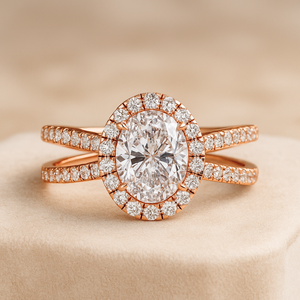 Anillo de Compromiso Solitario SHREERAJ con Certificado IGI, Corte Ovalado Personalizado, Oro Sólido de 14K, Diamante Cultivado en Laboratorio VVS Original, para Boda - Product Image 5