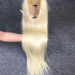 Blonde 613 Couleur Droite Full HD Lace Perruque Perruque de Cheveux Humains Bruts 100% Vendeur de Cheveux Vierges avec Extensions de Cheveux Vietnamiens Bruts - Product Image 3