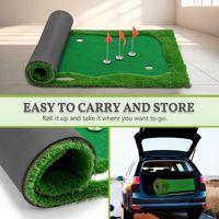 Grand tapis d'entraînement de golf professionnel d'intérieur/extérieur de 12 x 5 pieds, modèle D0100XU8EDA, pour l'entraînement du swing et du putting green