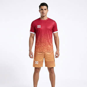 Uniforme de football unisexe personnalisé sublimé, tissu 100% polyester, directement du fabricant - Product Image 1