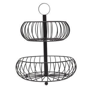 Panier de rangement de comptoir de cuisine en fil de fer, étagère à fruits et légumes à niveaux, durable, taille et forme personnalisables - Product Image 4