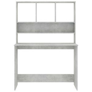 43.3 grigio cemento "x 17.7" x 61.8 "scrivania per Computer in legno ingegnerizzato con ripiani - Product Image 4