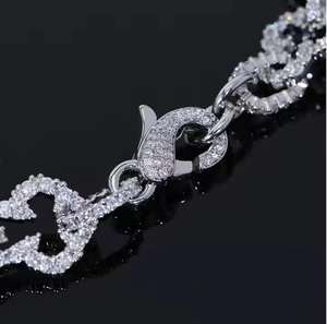 Nueva Cadena Cubana con Diamantes de Moissanita, Joyería Hip Hop de Lujo Personalizada, el Mejor Regalo para Hombres, Material de Oro Amarillo - Product Image 2