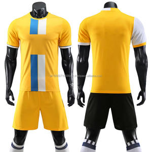 Uniforme de fútbol de poliéster 100% de alta calidad transpirable de secado rápido, conjunto de equipo, camisetas de fútbol personalizadas, ropa de fútbol ajustada - Product Image 5