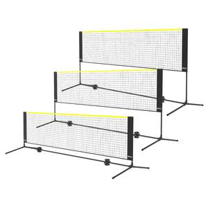 Juego de red de bádminton ajustable de 10 pies de ancho, bolsa de transporte portátil, fácil configuración, redes de voleibol Pickleball para niños en interiores - Product Image 1