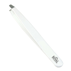 Pince à épiler sourcils de qualité supérieure avec marque privée, en acier inoxydable massif couleur or, à pointe inclinée, avec ciseaux à ressort pour cils - Product Image 2