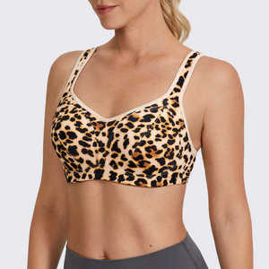 Women's Solid <b>Padded</b> Sports <b>Bra</b> for Gym Yoga Fitness-Breathable Spandex/Polyester with Drawstring Closure Fit Sports <b>Bra</b> - Product Image 2