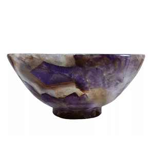 Cuenco de cristal de amatista, producto de piedra natural, tipo cuenco de cristal de piedra preciosa para decoración, tamaño mayorista de 6.50 pulgadas - Product Image 1