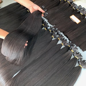 Venta al por mayor 100% Extensiones de cabello humano liso natural 12 grados Larga vida útil Proveedor de trama única - Product Image 3
