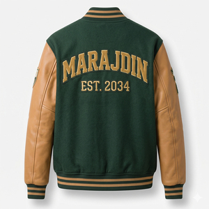 Chaqueta Varsity de Alta Calidad con Bordado en Relieve, para Hombre y Unisex, Superventas, con Logotipo Personalizado en Color, Ecológica - Product Image 3
