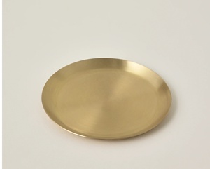 Classic Heritage Brass <b>Coaster</b> Set Handcrafted Premium Round <b>Drink</b> <b>Coasters</b> Heat Resistant Table Protector Luxury Barware - Product Image 2