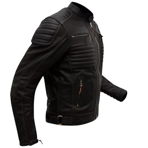 CE Black Genuine Leather <b>Biker</b> <b>Jacket</b> Men Motorcycle Protective <b>Jacket</b> - Product Image 4