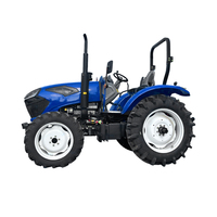 Tracteur agricole à roues Herculean 80HP 4x4 avec cabine climatisée, système hydraulique robuste et capacité de levage élevée pour le labour des champs