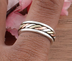 Anillo de Plata de Ley 925 al por Mayor, Anillos Sólidos Minimalistas Lisos para Mujeres y Hombres, Regalo de Joyería para Boda y Compromiso - Product Image 5