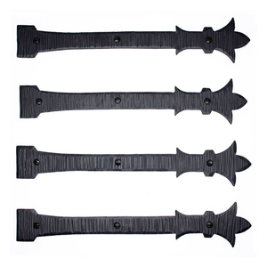 Wholesale Black Decorative Garage <b>Door</b> <b>Hardware</b> Kit Heavy Duty Cast Iron Style Faux Strap Hinges For Rustic <b>Barn</b> Gate & Carriage - Product Image 1