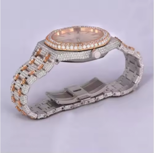 Montre de luxe unisexe VVS D Color Moissanite, automatique mécanique, style Hip Hop, entièrement sertie de diamants, cadran de qualité supérieure pour homme - Product Image 3