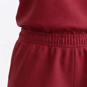 2 Piece High Quality Formal Solid Above Knee Home Wear Suit Short Sleeve T Shirt and Shorts <b>Twin</b> <b>Set</b> for Women - Product Image 5